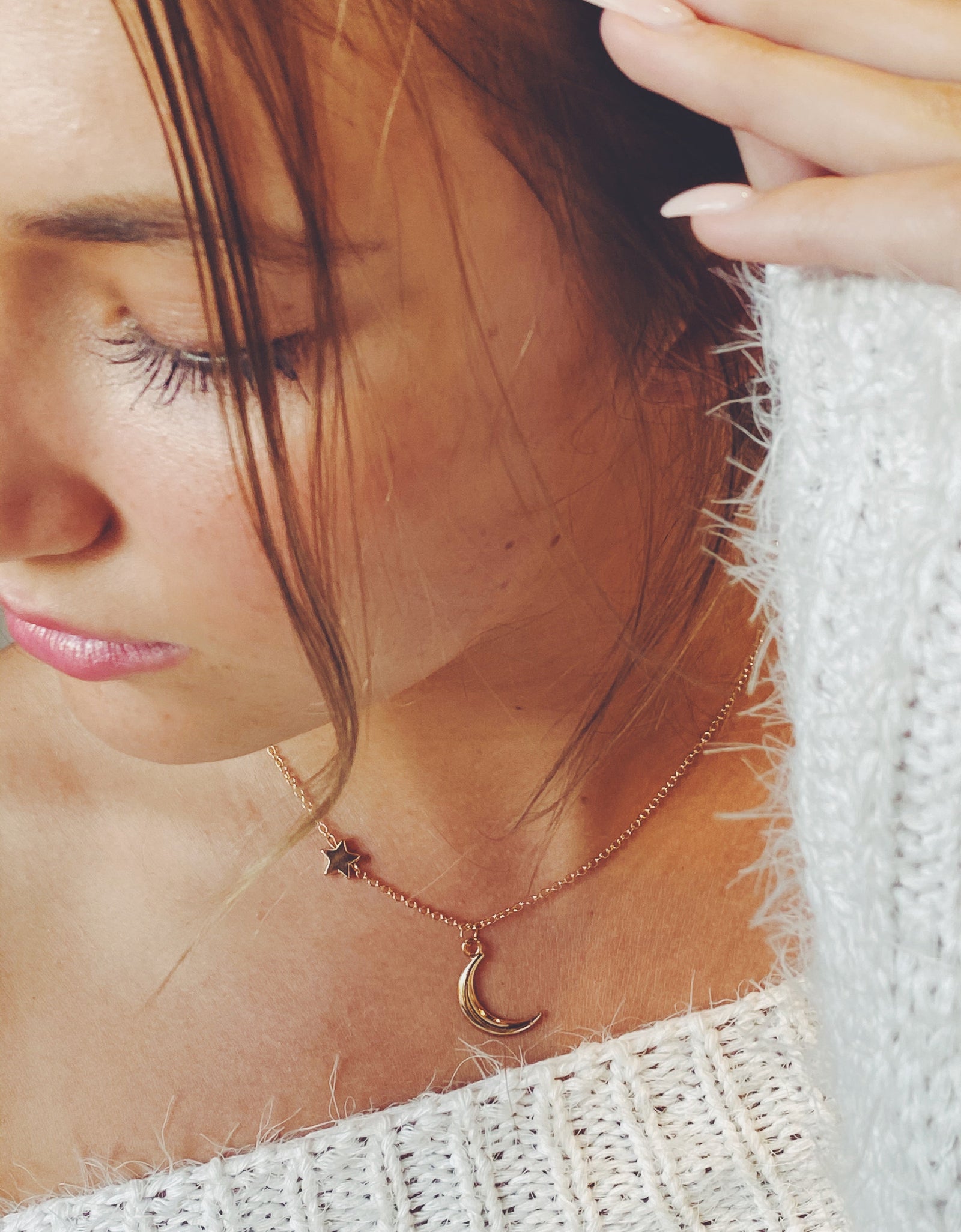 New Moon Necklace by Ellisonyoung.com