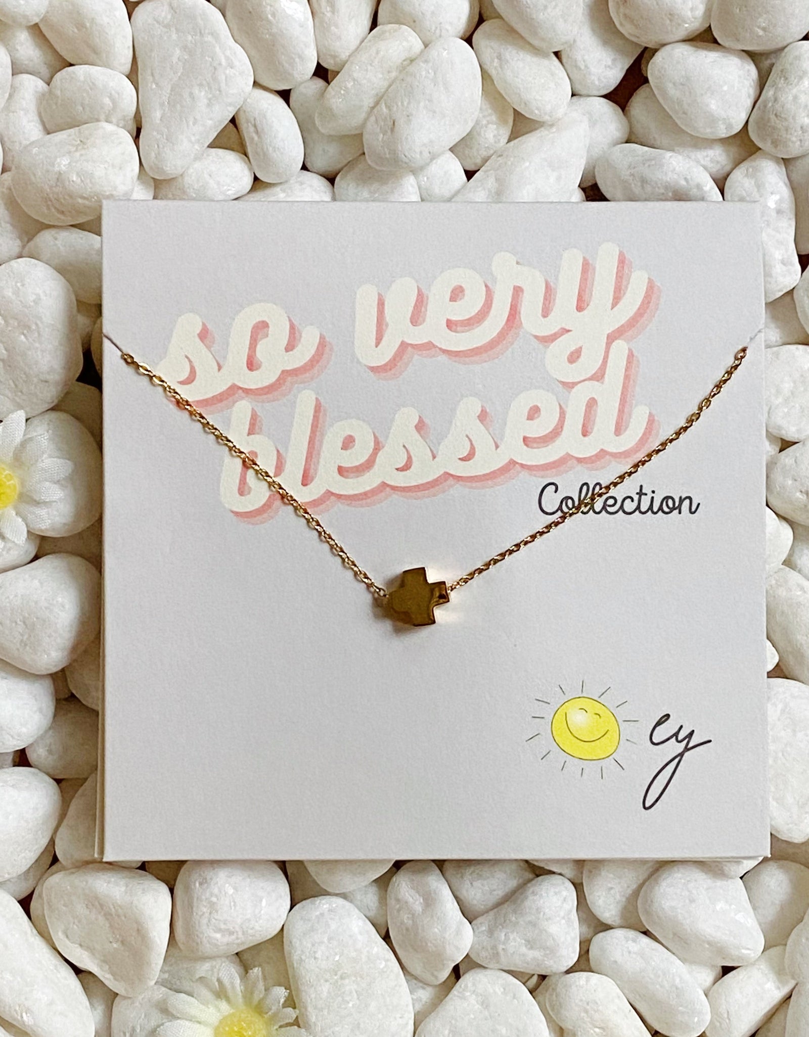 So Very Blessed Cross Necklace by Ellisonyoung.com