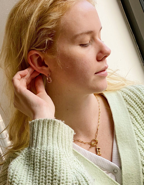 Load image into Gallery viewer, Modern Classic Initial Necklace by Ellisonyoung.com
