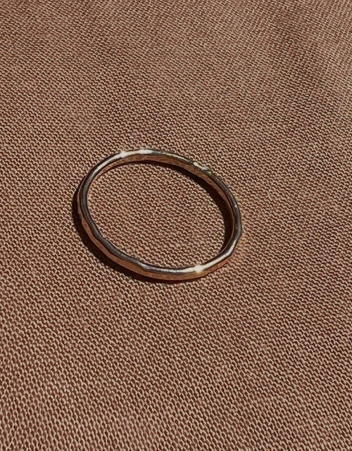 Load image into Gallery viewer, 14k Yellow Gold Hammered Rings by Toasted Jewelry

