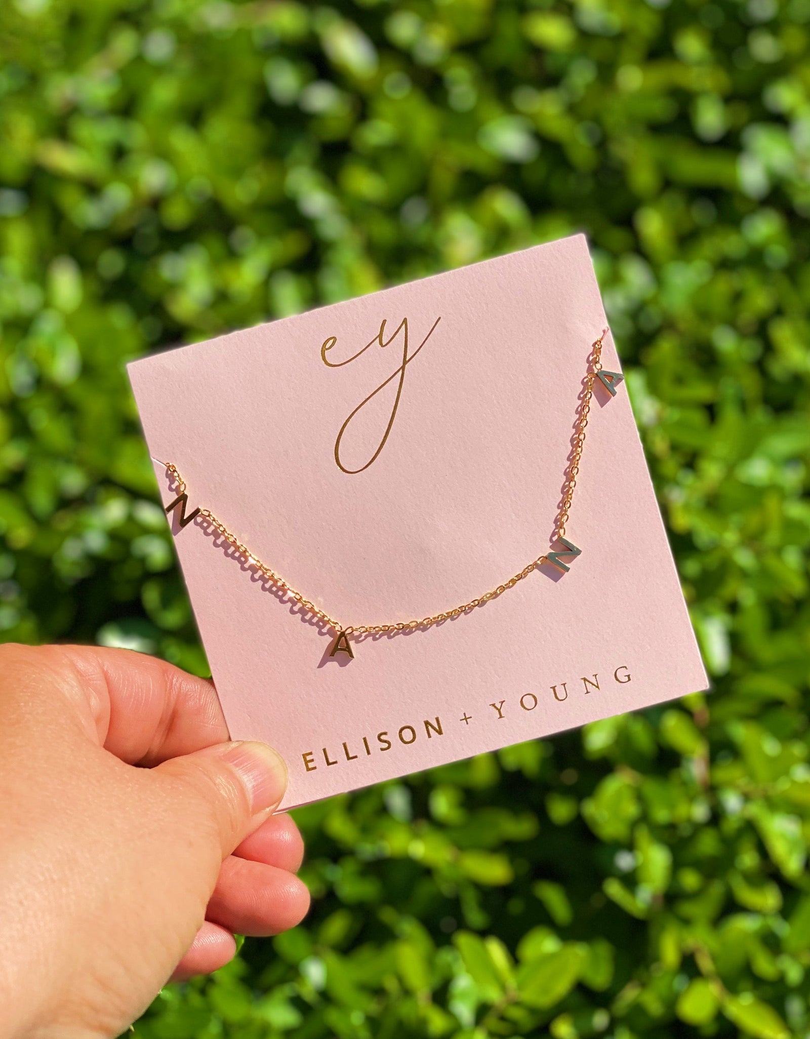 Golden Nana Necklace by Ellisonyoung.com