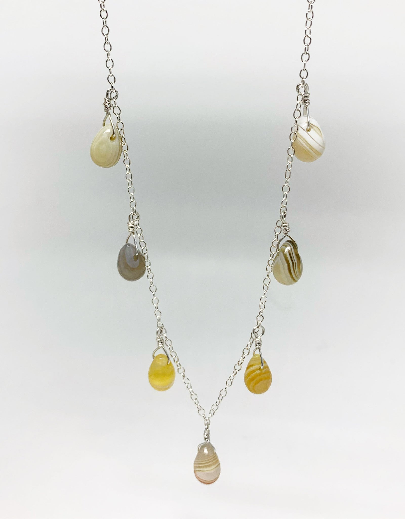 Botswana Agate Necklace by Jennifer Cervelli Jewelry
