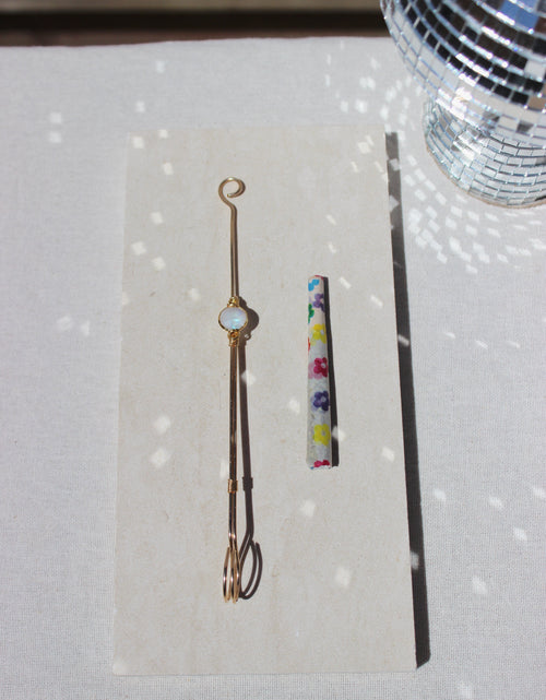 Load image into Gallery viewer, Moonstone Joint Holder by Toasted Jewelry
