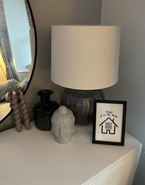 Load image into Gallery viewer, Wifi Is On The House Silhouette Wifi QR Scan Home Wall Decor Print by WinsterCreations™ Official Store
