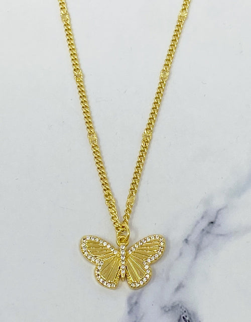 Load image into Gallery viewer, Butterfly In Flight Necklace by Ellisonyoung.com
