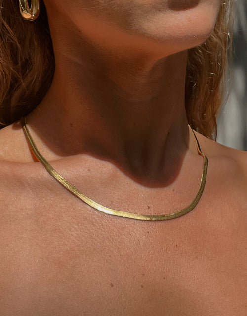 Load image into Gallery viewer, Thick Herringbone Chain by Toasted Jewelry
