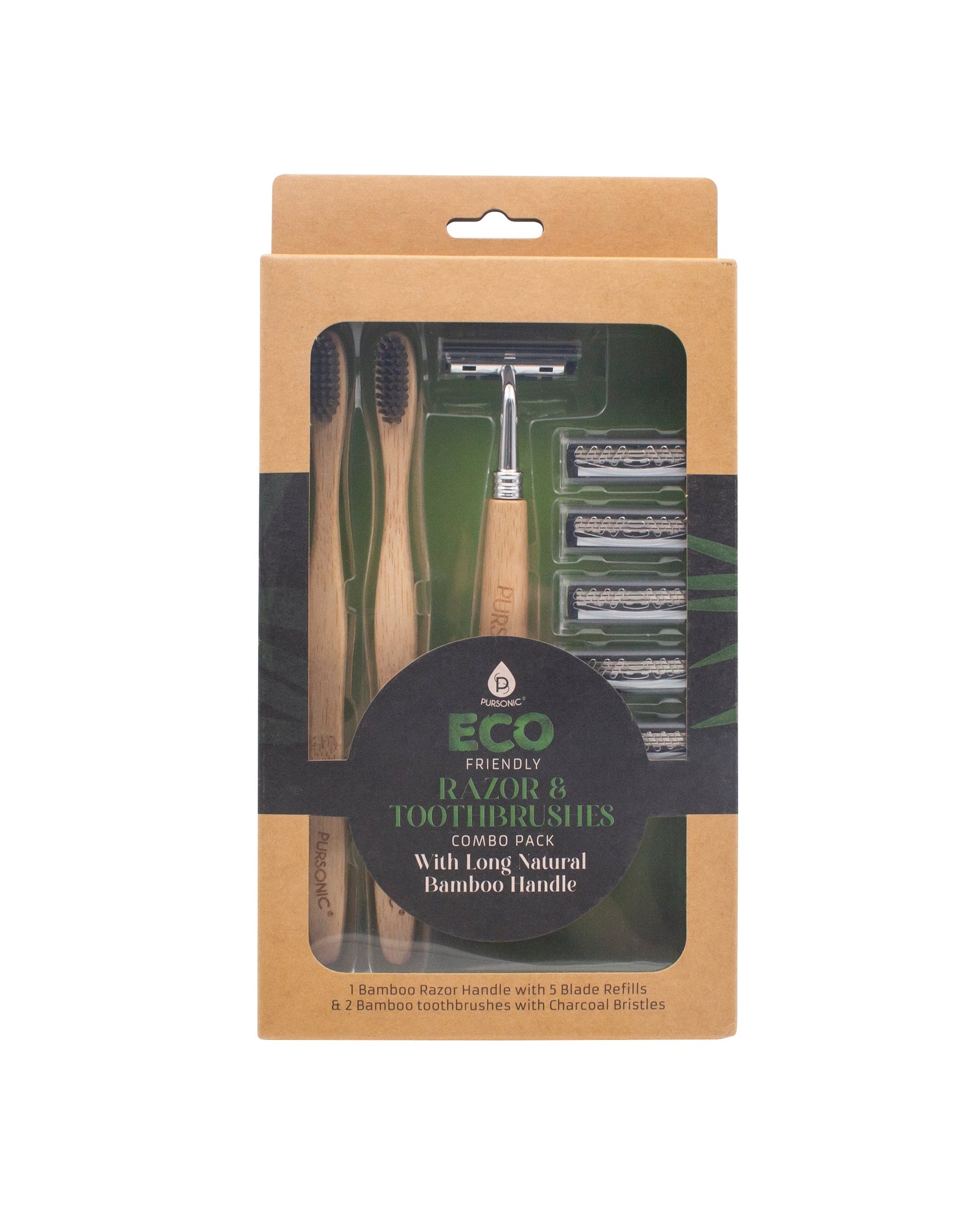 Eco Friendly Razor & Toothbrushes Combo Pack by Pursonic