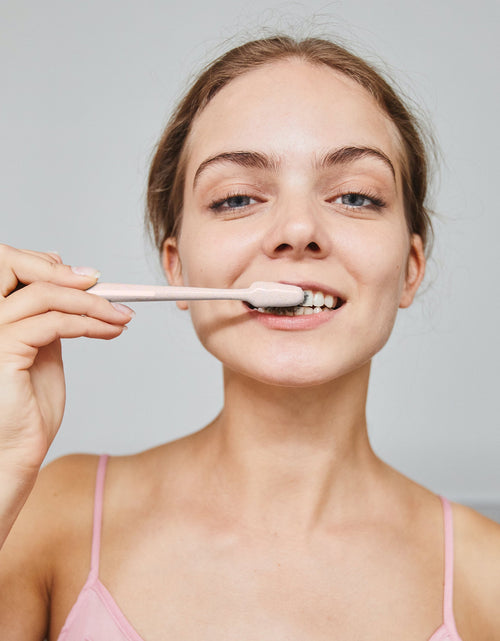 Load image into Gallery viewer, Natural Radiance Combo: Activated Coconut Charcoal Powder Natural Teeth Whitener + 100% Eco-friendly Cedarwood Toothbrushes (6 Pack) by Pursonic
