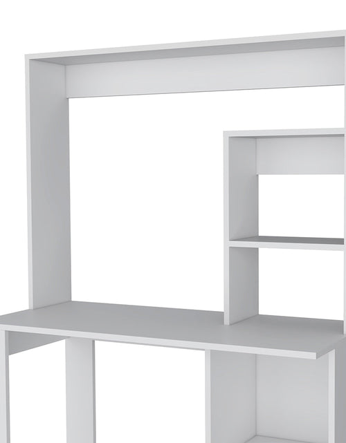 Load image into Gallery viewer, Carroll Computer Desk with Hutch and Shelves by FM FURNITURE
