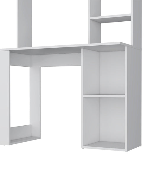 Load image into Gallery viewer, Carroll Computer Desk with Hutch and Shelves by FM FURNITURE

