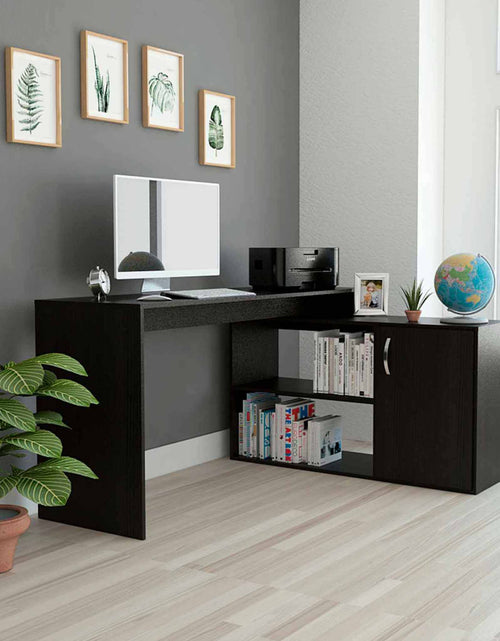 Load image into Gallery viewer, Dallas L-Shaped Home Office Desk, Two Shelves, One Drawer by FM FURNITURE
