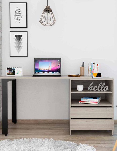 Load image into Gallery viewer, Pragma 120 Writing Desk, Two Drawers, Two Shelves by FM FURNITURE

