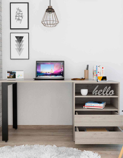 Load image into Gallery viewer, Pragma 120 Writing Desk, Two Drawers, Two Shelves by FM FURNITURE
