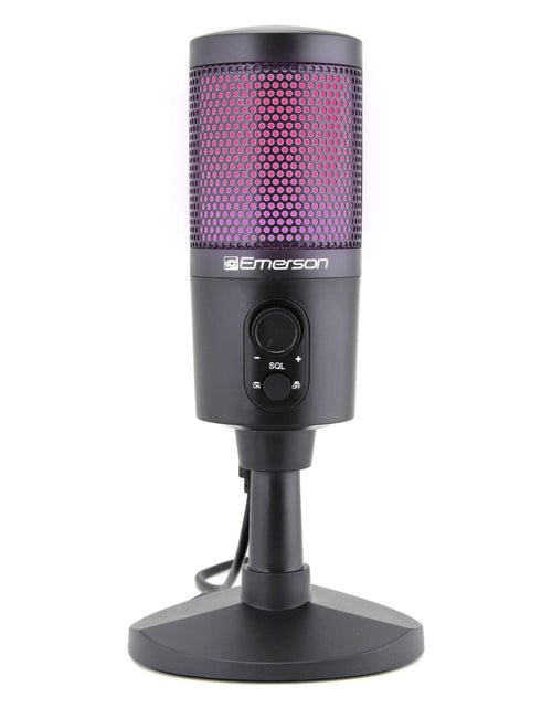 Load image into Gallery viewer, USB Gaming &amp; Streaming Microphone with RGB Lighting
