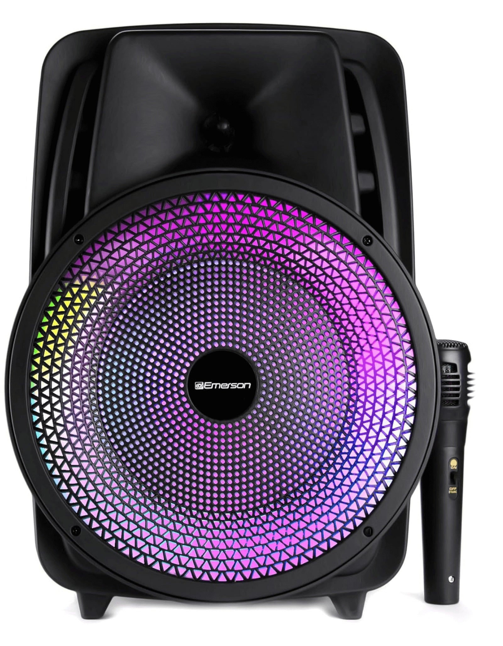 Portable 8" Bluetooth Party Speaker with Disco Light and Stand