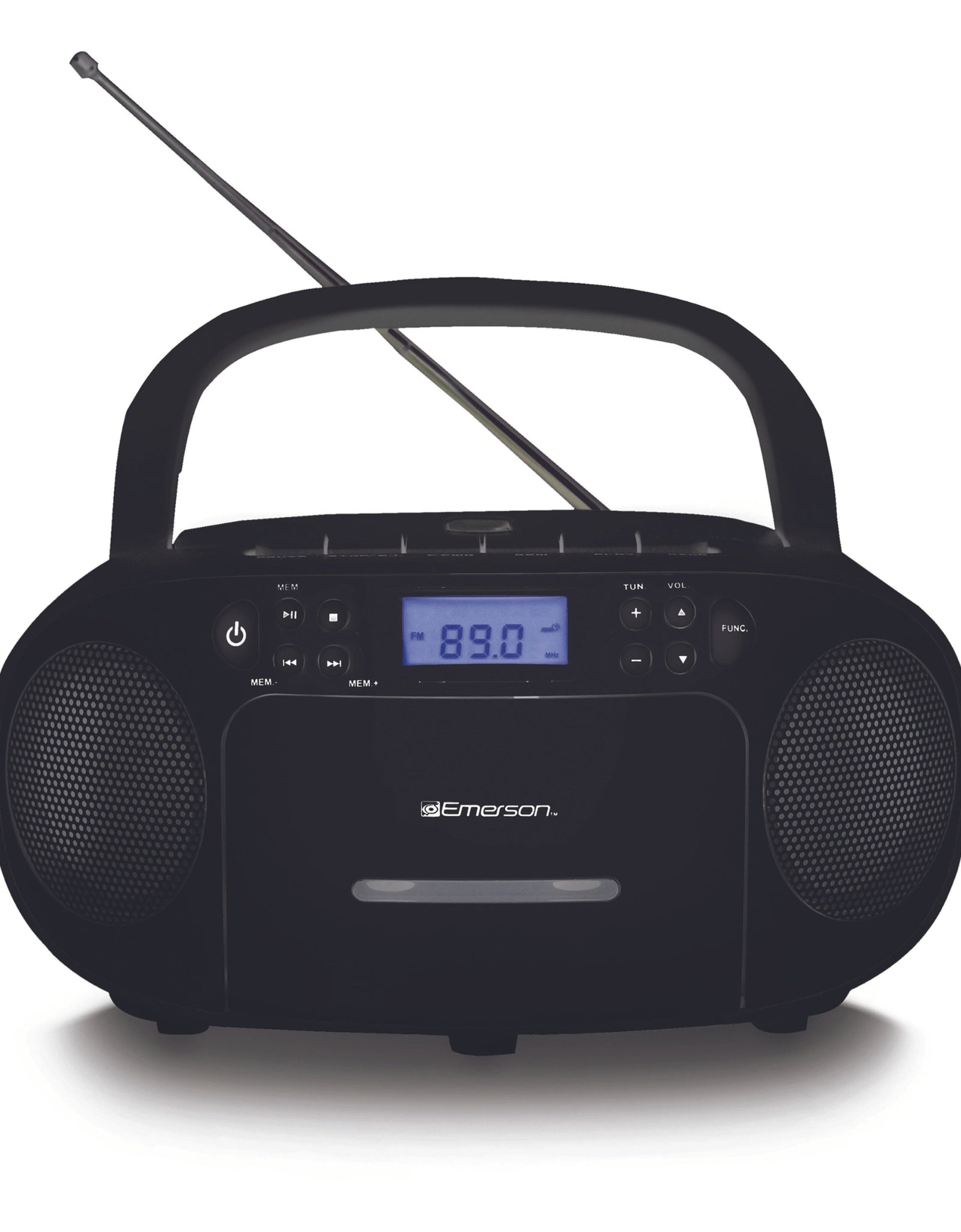 Portable CD/Cassette Boombox with AM/FM Radio