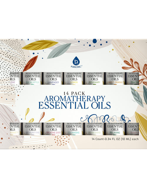 Load image into Gallery viewer, Pursonic 14 pack aromatherapy essential oil gift set. by Pursonic

