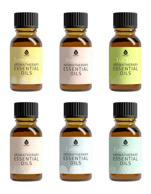 Load image into Gallery viewer, 6 Pack of Aromatherapy Essential Oils by Pursonic
