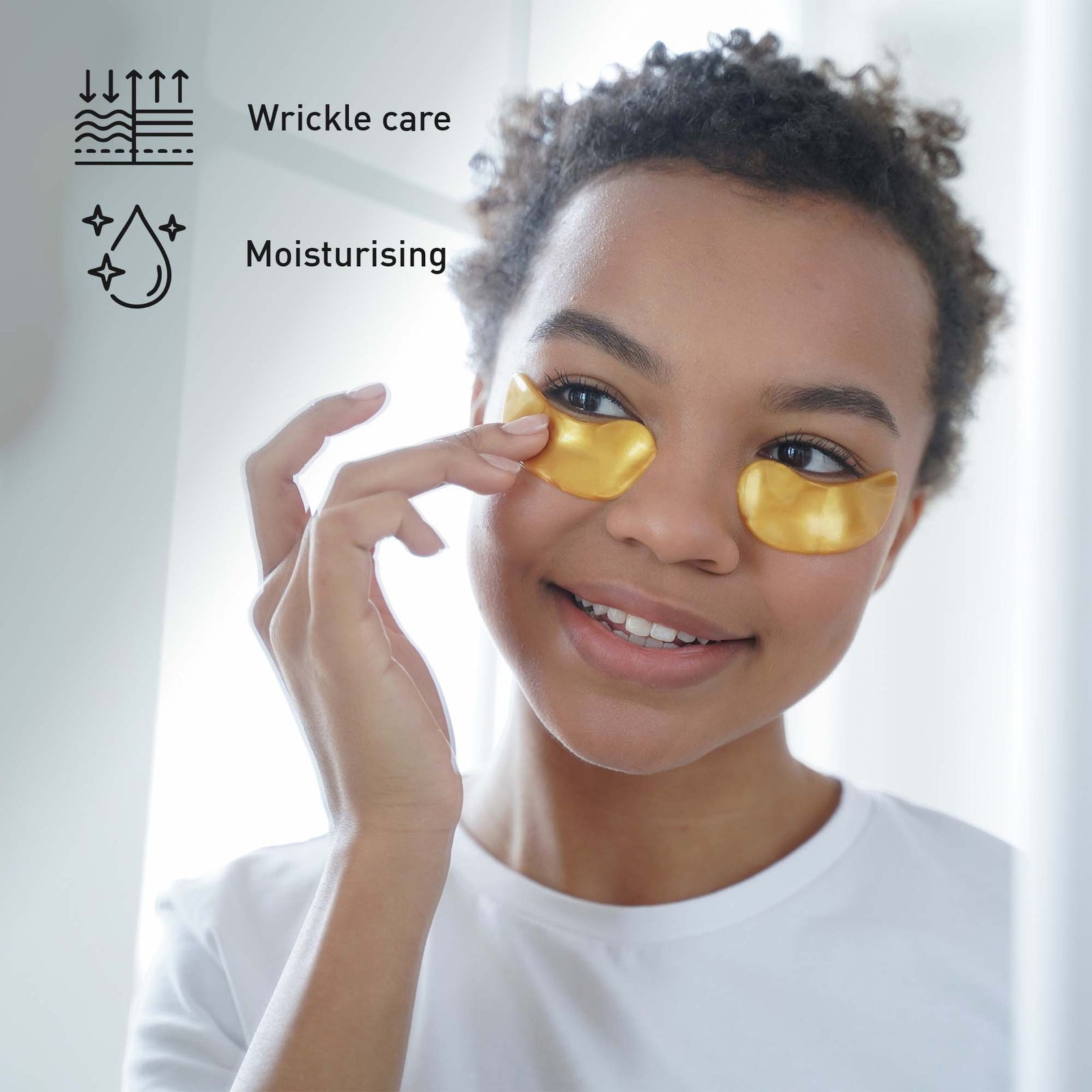 Pursonic Ultimate Eye Care & Beauty Bundle: Wrinkle Care Eye Gel Patches + Salon Grade Eyelash Curler by Pursonic