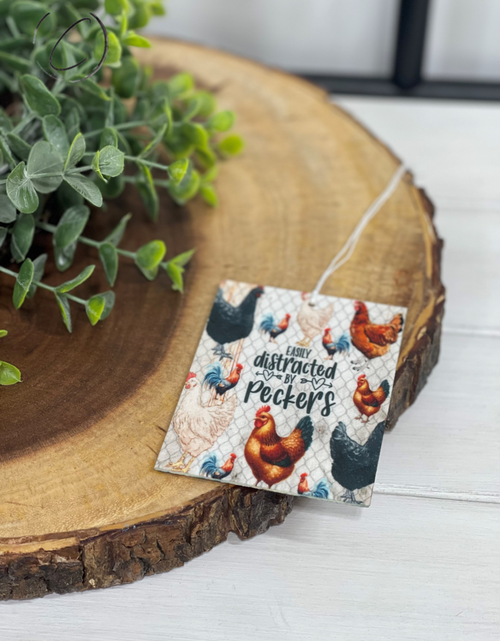 Load image into Gallery viewer, Easily Distracted By Peckers Car Freshener by CMD Wholesale
