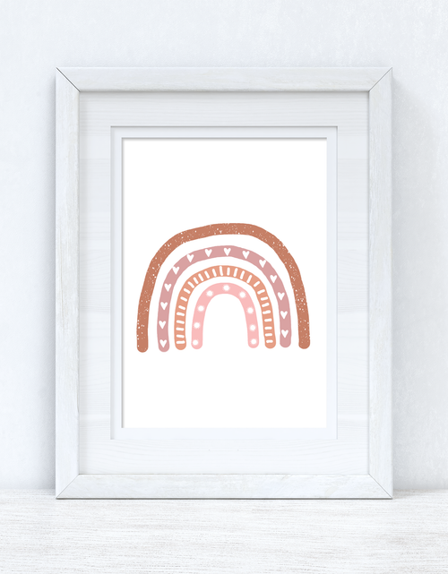 Load image into Gallery viewer, Earthy Rainbow Boho Children's Room Wall Bedroom Decor Print by WinsterCreations™ Official Store

