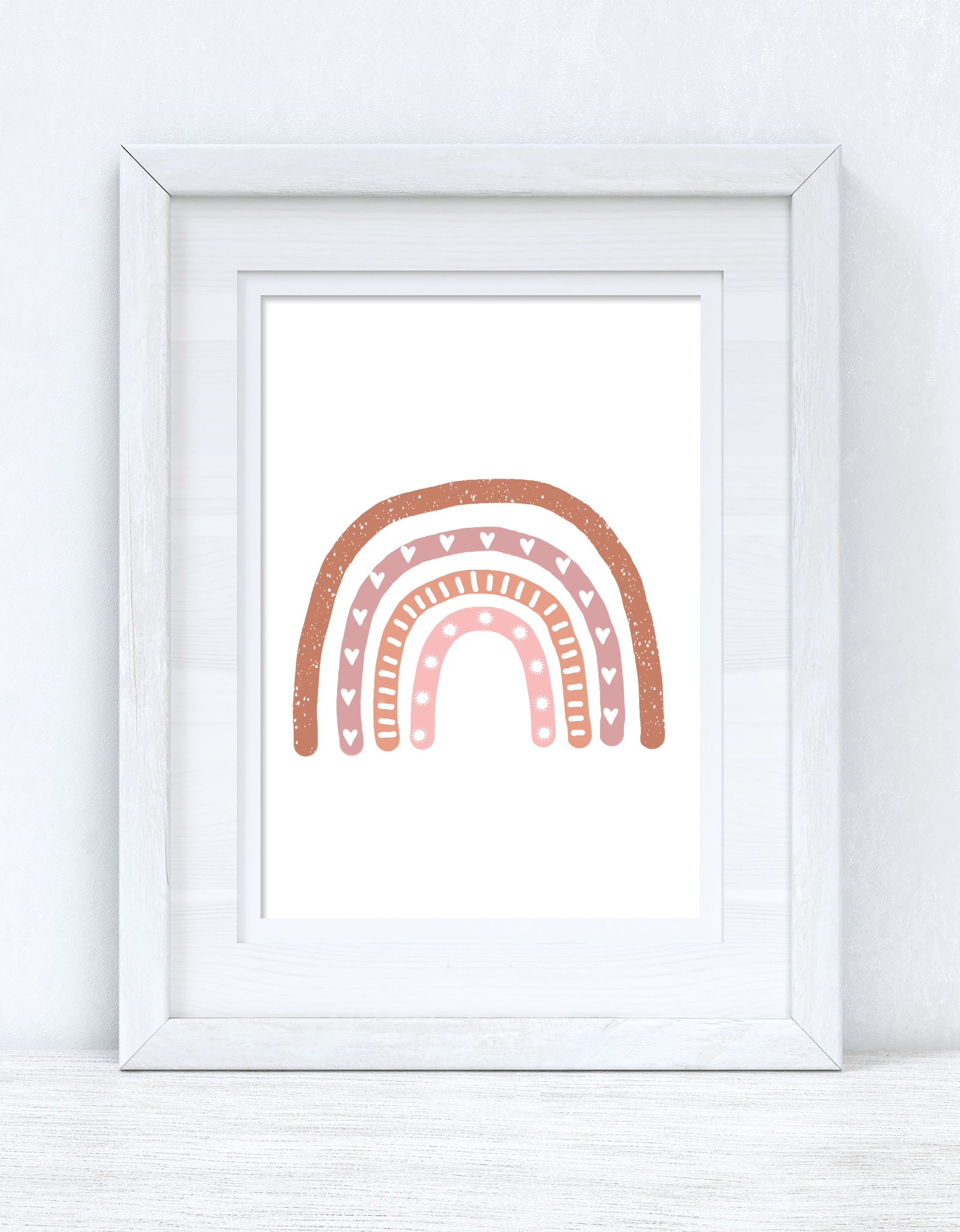 Earthy Rainbow Boho Children's Room Wall Bedroom Decor Print by WinsterCreations™ Official Store