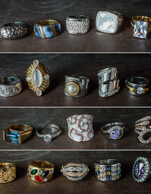 Load image into Gallery viewer, FIVE FOR ONE -Mix of 5 Vintage/Antique Rings for Women We Select Per Your Specifications Made in America - Bulk Pack by PVD Vintage Jewelry
