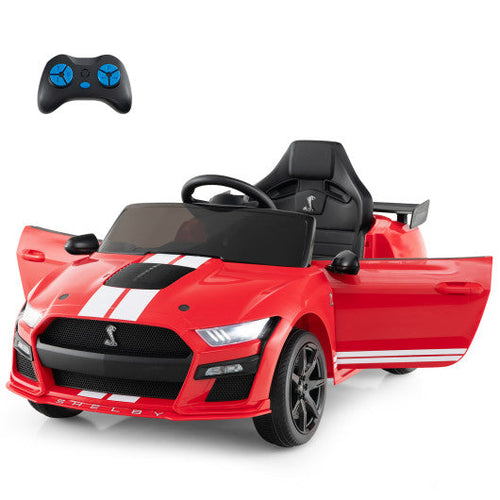 Load image into Gallery viewer, 12V Licensed Ford Mustang Shelby GT500 Kids Ride on Car with Remote Control for Kids Aged 3-8-Red
