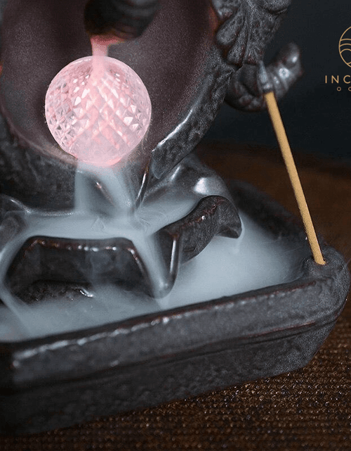 Load image into Gallery viewer, Elephant Statue Waterfall Incense Burner by incenseocean

