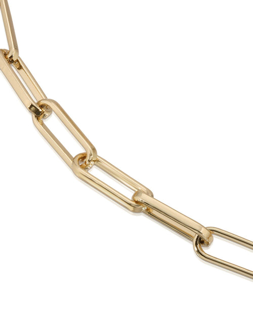 Load image into Gallery viewer, Elongated Link Mask Chain by eklexic jewelry
