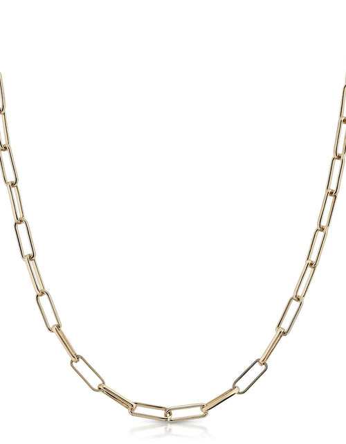 Load image into Gallery viewer, Elongated Link Mask Chain by eklexic jewelry

