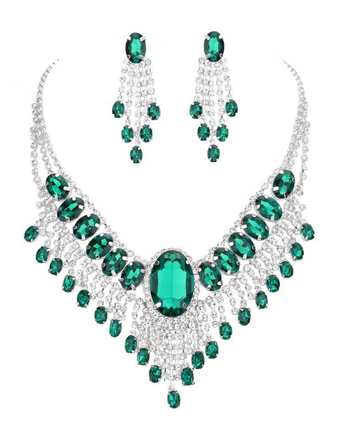 Load image into Gallery viewer, Glass Stone Ephemeral Wings Necklace by Madeline Love
