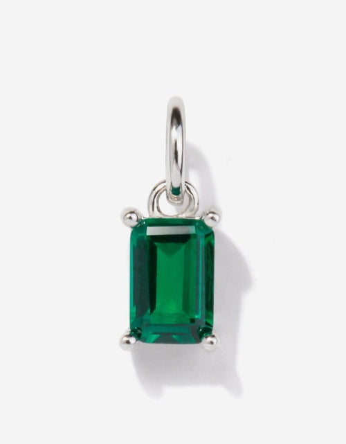 Load image into Gallery viewer, Emerald Silver Charm by Little Sky Stone
