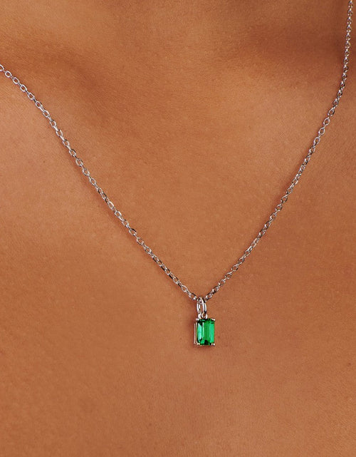 Load image into Gallery viewer, Emerald Silver Charm by Little Sky Stone
