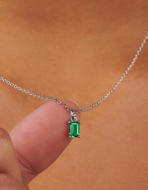 Load image into Gallery viewer, Emerald Silver Charm by Little Sky Stone

