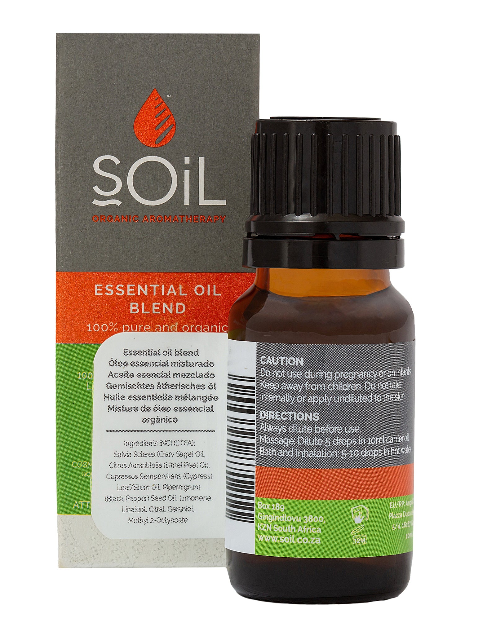 Energy - Organic Essential Oil Blend by SOiL Organic Aromatherapy and Skincare