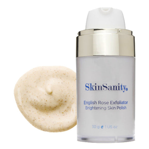 Load image into Gallery viewer, SkinSanity® English Rose Facial Exfoliator Brightening Skin Polish 0.5 oz by Best Clean Beauty
