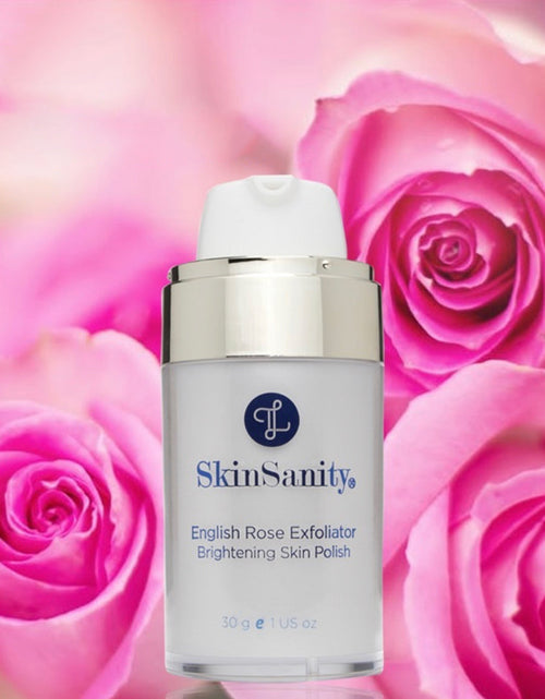 Load image into Gallery viewer, SkinSanity® English Rose Facial Exfoliator Brightening Skin Polish 0.5 oz by Best Clean Beauty
