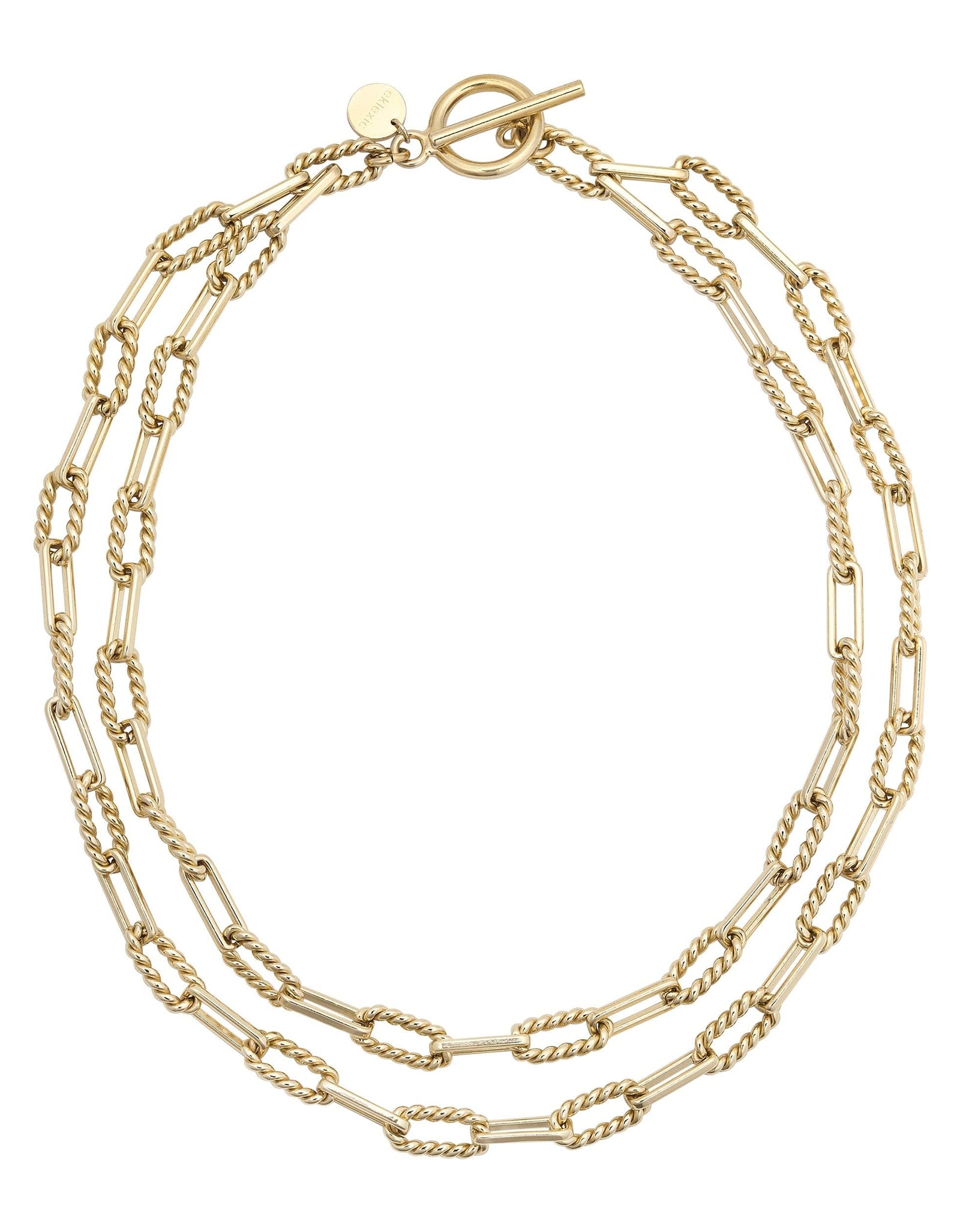 Enzo Double Layer Necklace by eklexic jewelry