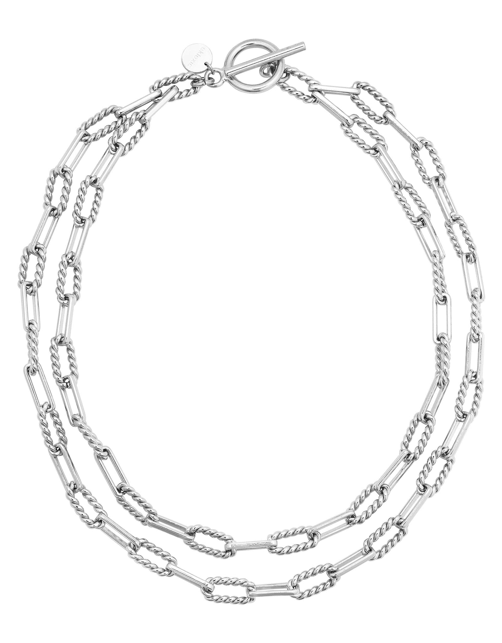 Enzo Double Layer Necklace by eklexic jewelry