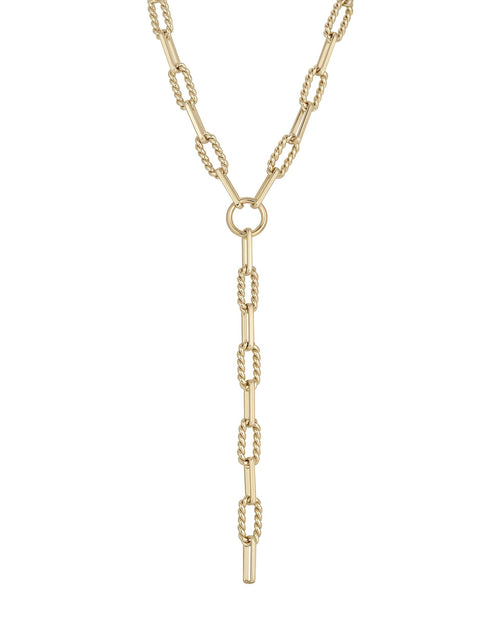 Load image into Gallery viewer, Enzo Lariat Necklace by eklexic jewelry
