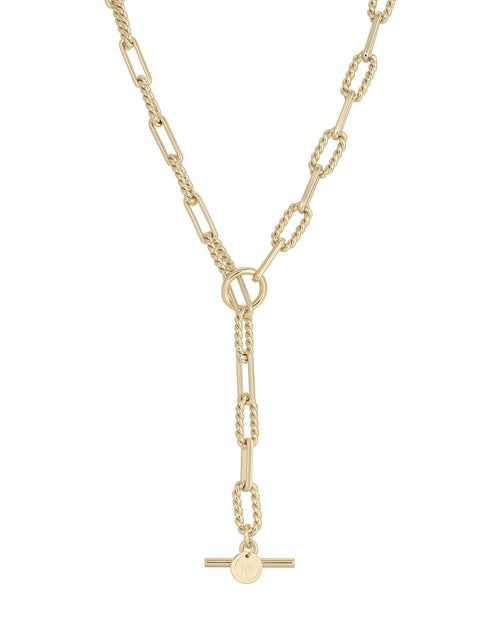 Load image into Gallery viewer, Enzo Toggle Convertible Lariat Necklace by eklexic jewelry
