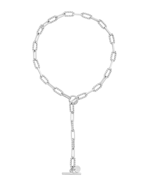 Load image into Gallery viewer, Enzo Toggle Convertible Lariat Necklace by eklexic jewelry
