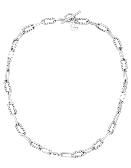 Load image into Gallery viewer, Enzo Toggle Convertible Lariat Necklace by eklexic jewelry
