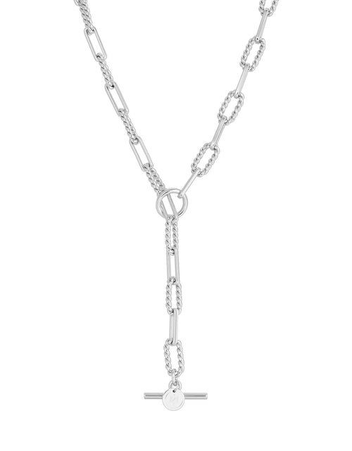 Load image into Gallery viewer, Enzo Toggle Convertible Lariat Necklace by eklexic jewelry
