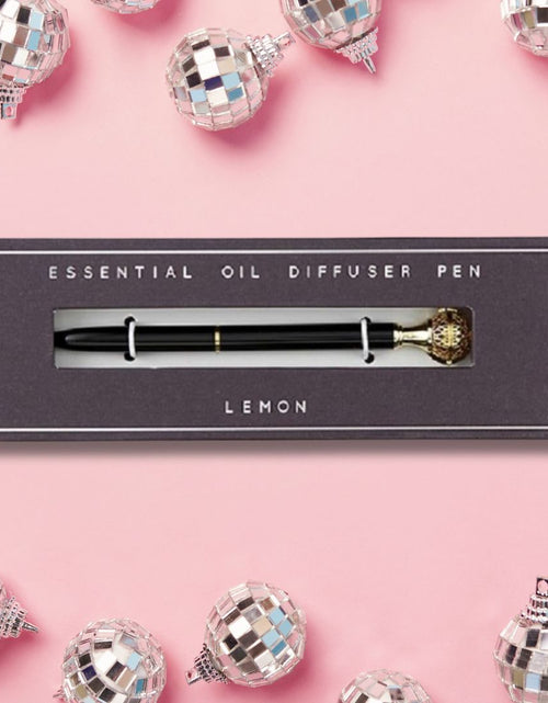 Load image into Gallery viewer, Essential Oil Diffuser Pen in Lemon | Includes 1 ml of Essential Oil and 2 Lava Beads | Refillable by The Bullish Store
