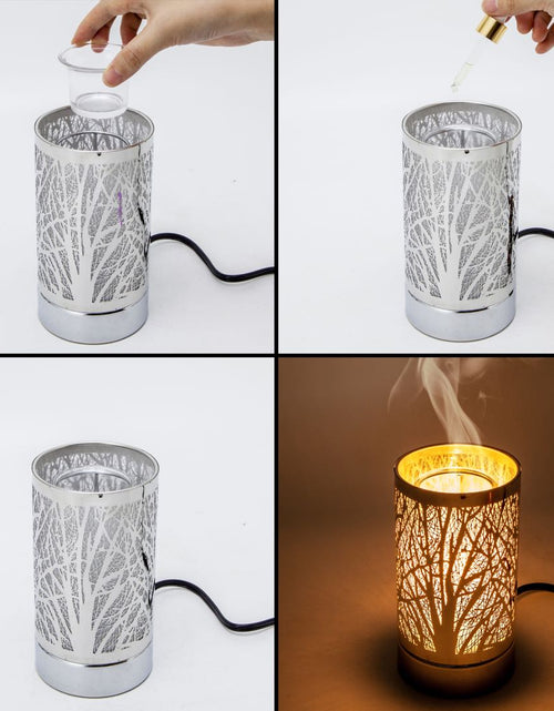 Load image into Gallery viewer, 7" touch lamp-Fragrance Wax Melts Warmer -Electric Candle Essential Oil Burner-Metal Hummingbird Table Decor by Peterson Housewares &amp; Artwares
