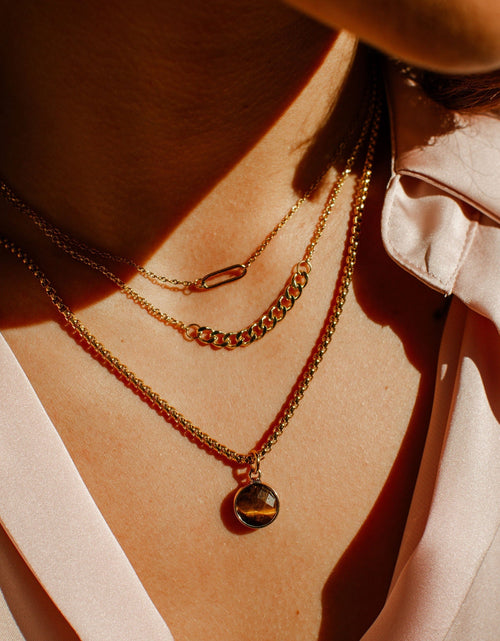 Load image into Gallery viewer, Combo Chain Classic Gold Necklace by ETHICGOODS
