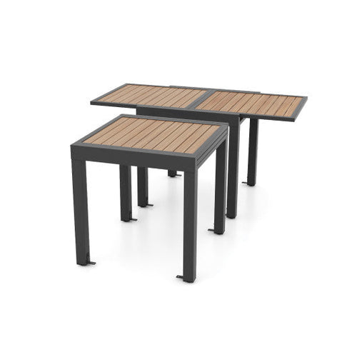 Load image into Gallery viewer, 31.5-63 Inches Extendable Patio Table for 4-6 People-Natural

