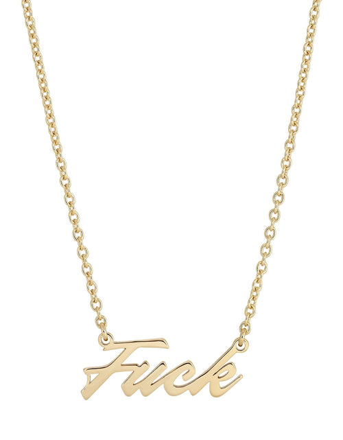 Load image into Gallery viewer, F*** Necklace by eklexic jewelry
